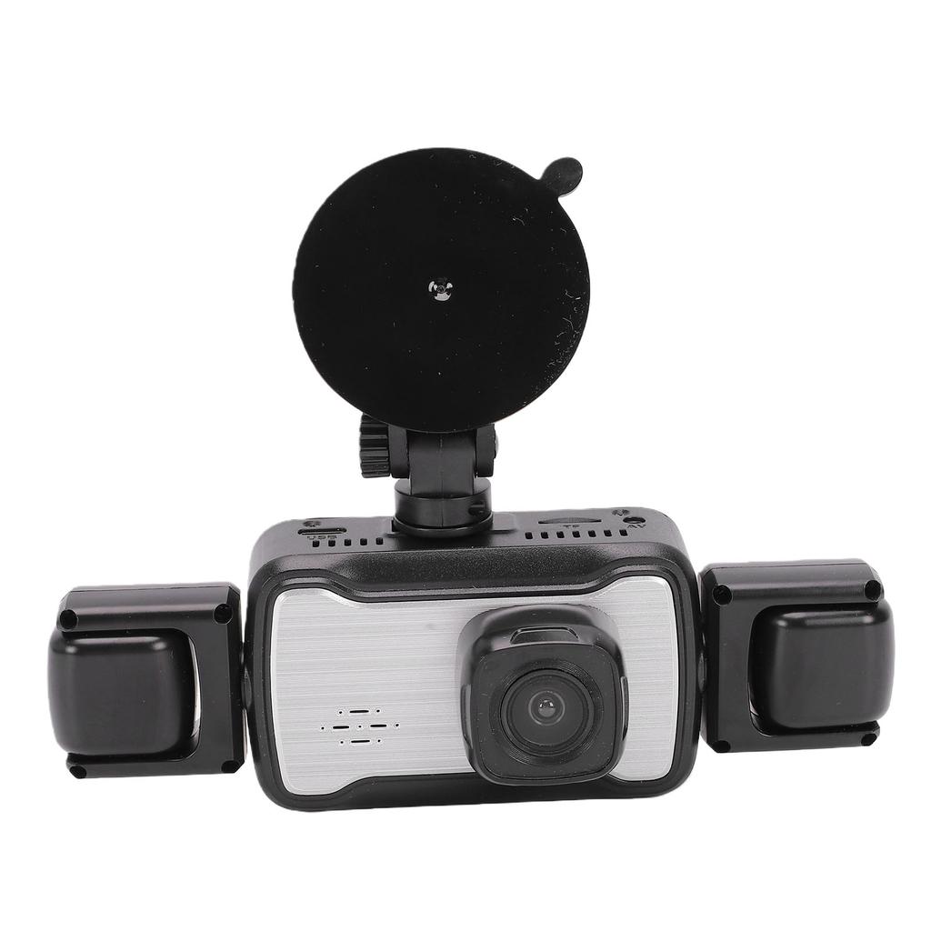 Dash Cam Front Rear Inside 4 Lens 1080P HD Wide Angle Dashboard Camera Recorder with 3 Inch Screen for Car Driving
