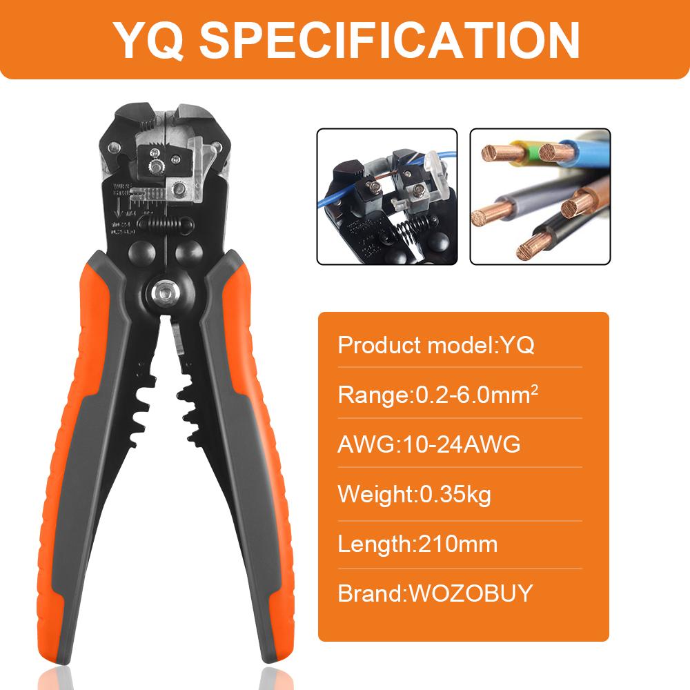 

Набор инструментов для зачистки проводов, обжимной инструмент для клемм проводов, AWG22-13/0,5-2,5 мм², храповой инструмент для обжима изолированных разъемов проводов