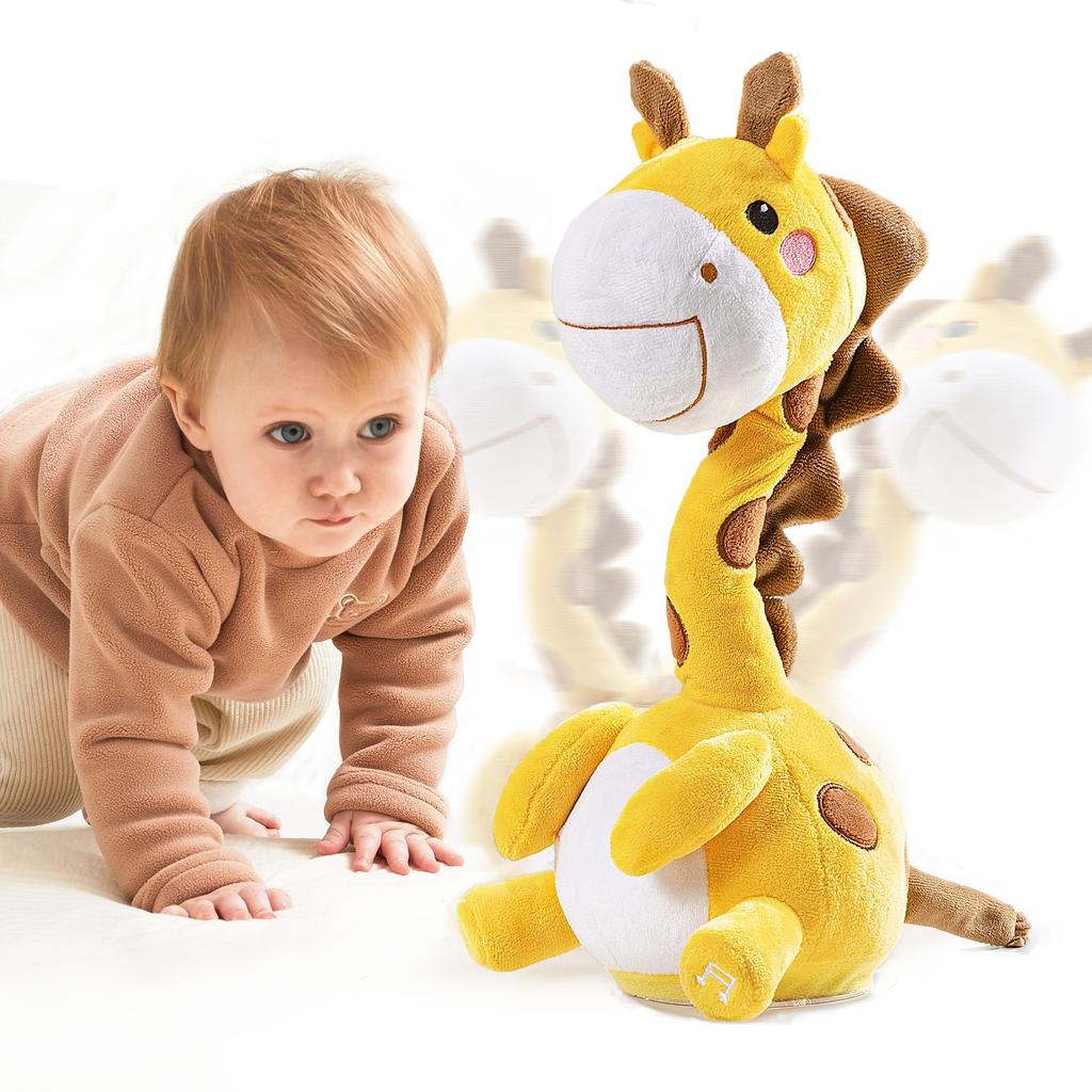 New Dancing Talking Animal Toy for Baby Toddler Boys Girls Gifts Singing Electronic Plush Toys Recording Repeating What You Say
