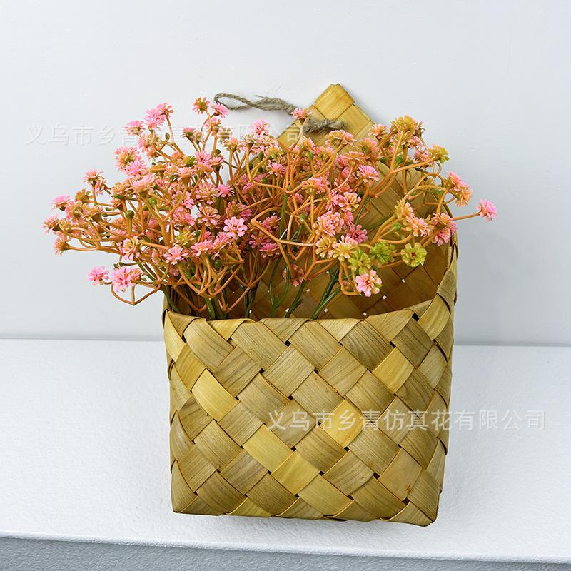 

Имитация Цветка Букет Полное Небо Звезд, Имитация Зеленого Растения Искусственный Цветочный Букет Украшение Свадьба Домашнее Украшение