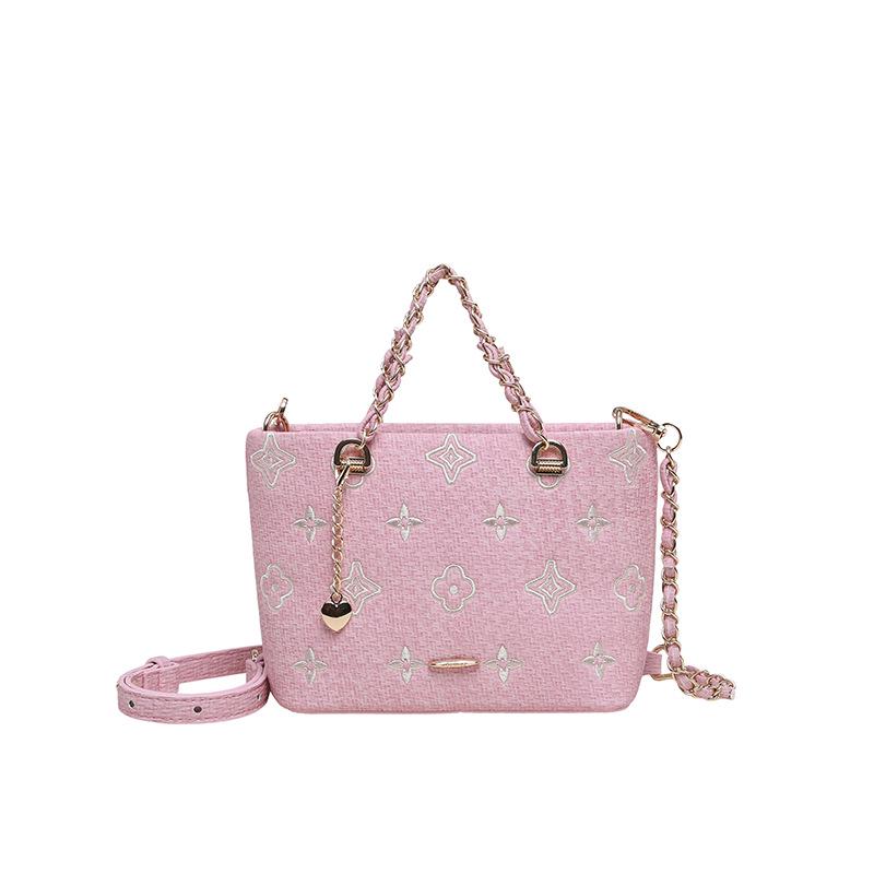 Women's Stylish Embossed Crossbody Bag: Trendy, Versatile, Large Capacity Shoulder & Commuting Bucket Bag