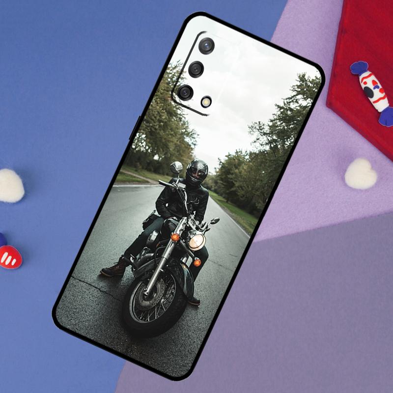 Motorcycle Man Case For OPPO A98 A78 A58 A18 A96 A76 A16 A15 A17 A77 A5 A9 A74 A94 A52 A72 A53S A54S A57S