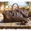 24 Zoll Büffelleder Herren Vintage Echtleder Reisetasche Handgepäck Reisetasche