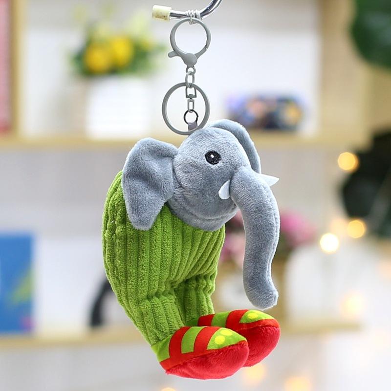 Mountain and Sea Ceremonial Wooden Stick Man Doll Pendant Keychain Shark Doll Small Doll Banana Monkey Plush Toy