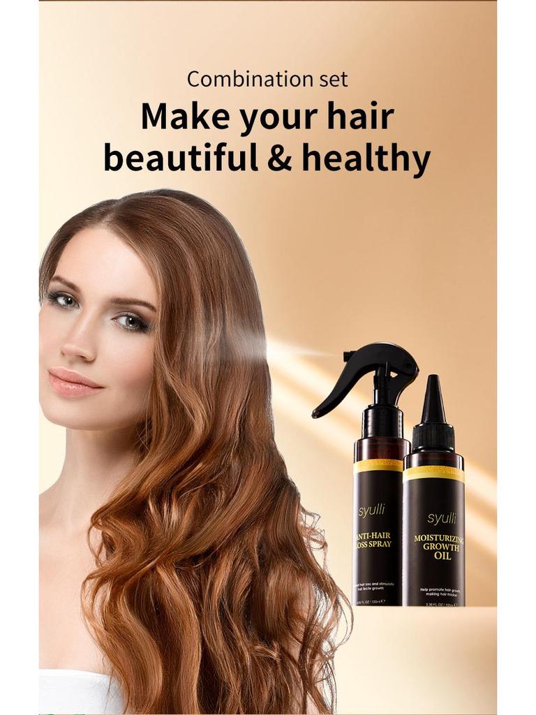 Cross-border Europe & America Hair Growth Spray: Anti-Hair Loss, Deep Nourishing Essential Oil