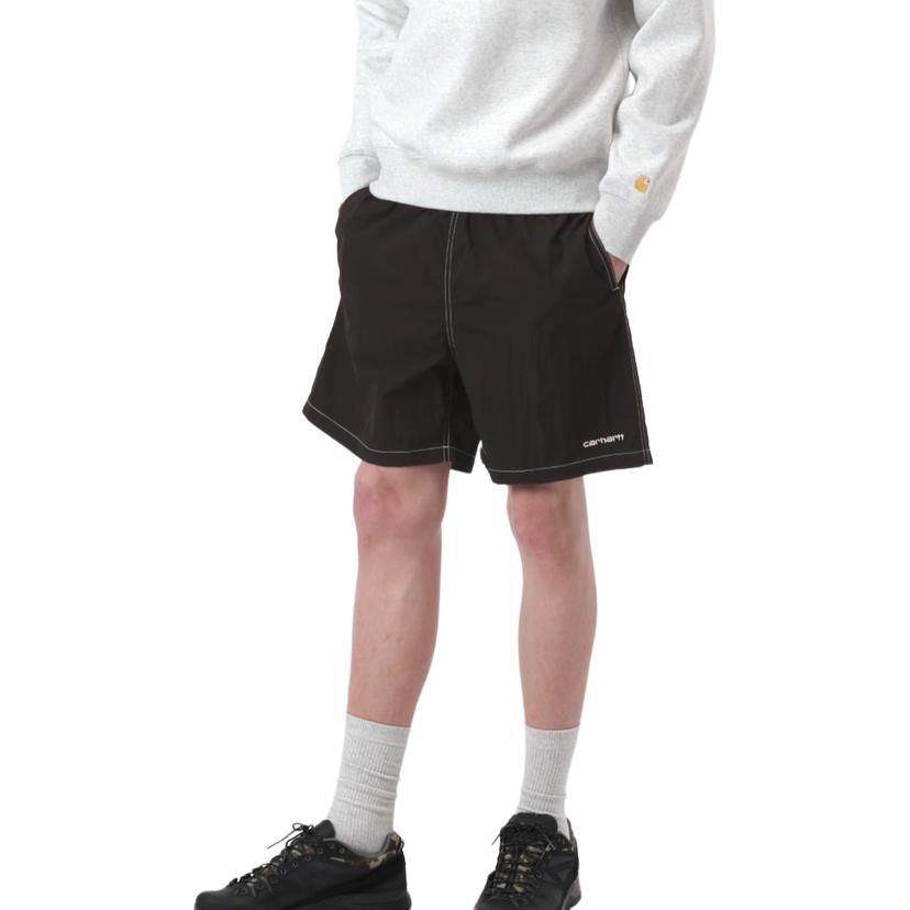 Carhartt WIP SS25 Canby Swim Trunks Contrast Stitch Embroidered Logo Side Pocket Comfortable Minimalist Swim Shorts Men Swim Trunks I034570-0D2-XX