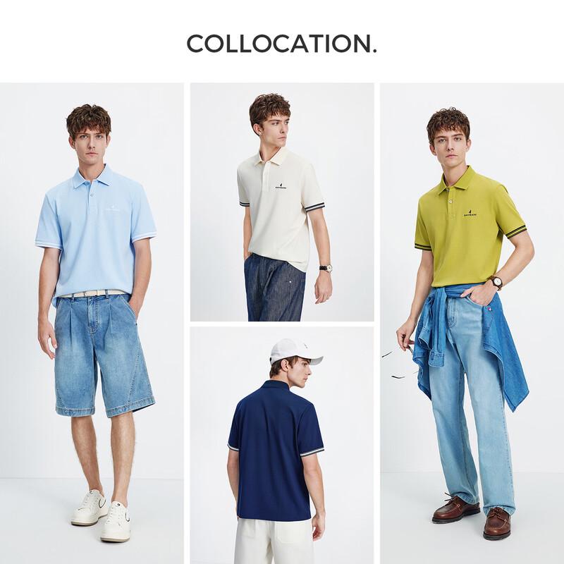 Navigare Herren Poloshirt mit kurzen Ärmeln
