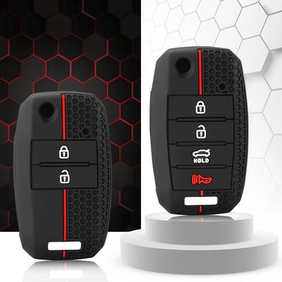 Silikon Autoschlüssel Hülle Cover Shell Fob für KIA RIO 3 K2 K3 K4 K5 Sportege Picanto Optima Soul Ceed Sorento Forte Stinger Cerato