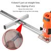 Staffa per scanalature di fresatura per router, Scanalature di fresatura per router, Piastra per tavolo router, Macchina per rifilatura a ribalta per fresatura legno