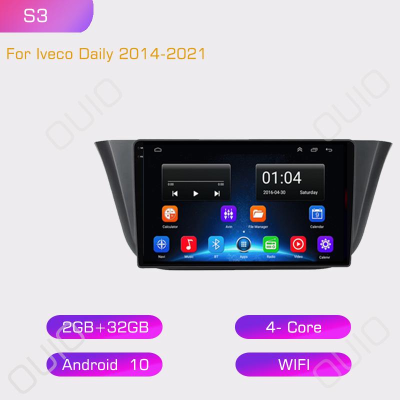 2din IPS HD Android 10 Android 10 Car Radio Multimedia Player Carplay Auto GPS Navigation DSP BT For Iveco Daily 2013 2014 -2021