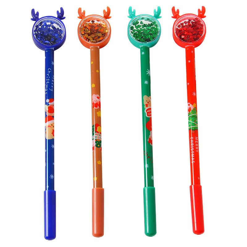 Creative Christmas Reindeer Gel Pen - Cute Cartoon Water-based Pen & Small Gift Stationery