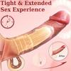 Adult Penis Extender Enlargement Reusable Condom Penis Condom Male Sex Toys Transparent Penis Extension Couples Products Delayed Ejaculation