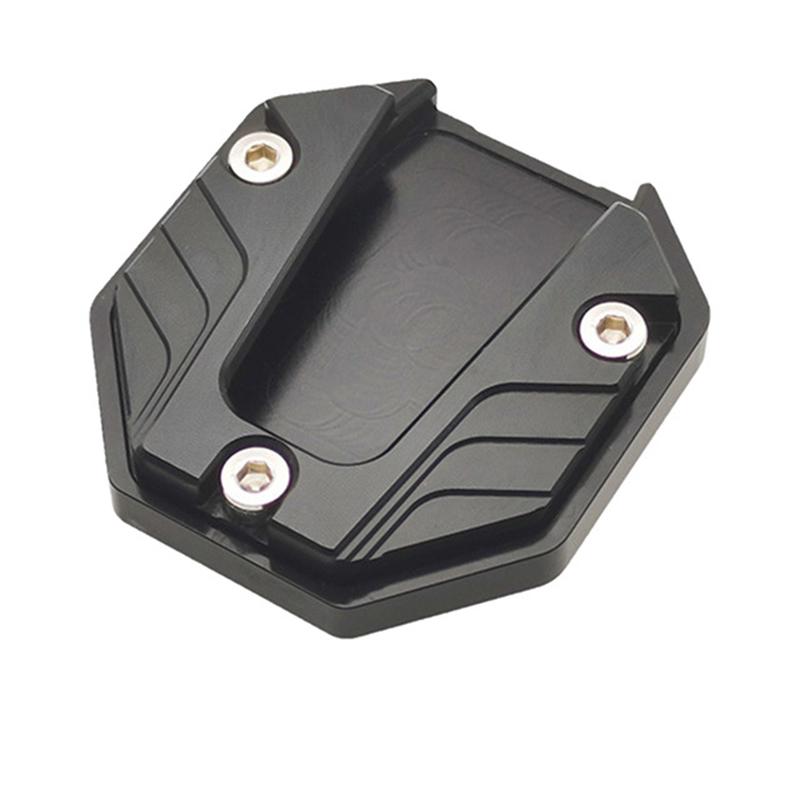 Universal Scooter Motorcycle Bike Kickstand Extender Foot Side Stand Extension Pad Support Plate Anti-skid Enlarged Alloy Base