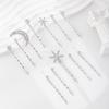 Sparkling  Star Moon Hair Clip Set For Girls Bridal Wedding Headpieces Hair Pins  Jewelry Hair Accessories