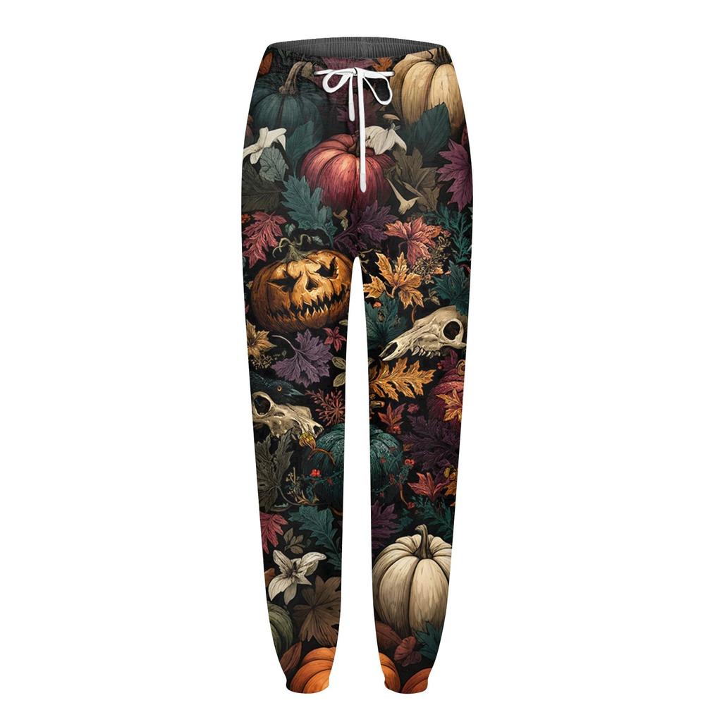 Women's Sports Pants With Pockets Fashion Print Elastic Waist Pants Casual Sweatpants Pants