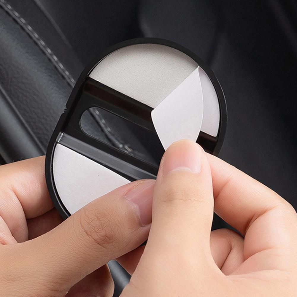 4Pcs/Set Carbon Fiber Pattern Car Door Lock Protective Cover Cushion Anti Rust Sleeve Plastic for Car Door Lock Car Accessories
