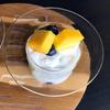 Straw Hat Shape Ice Cream Classes Container for Cake Yogurt Fruit Tasting Party