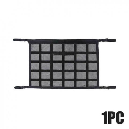1x Car Interior Roof Storage Bag Cargo Net Car Ceiling Organizer Net Accessories
