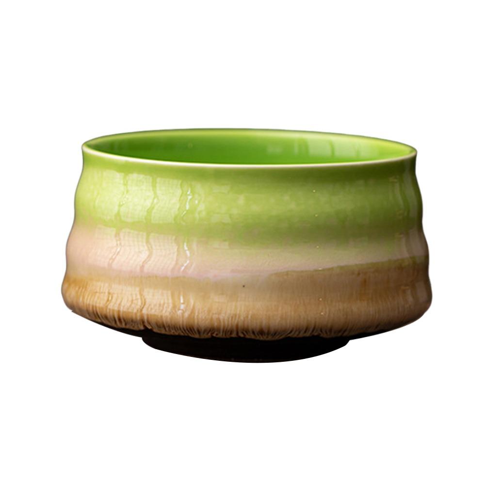 Smooth Tea Salad Soup Bowl Ceramic Green Tea Maker Cup Matcha Bowl  for Tea Set Accessories
