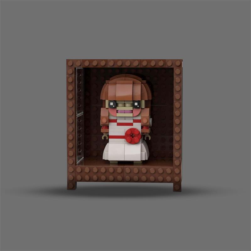 MOC Horror Annabelle Modellbausteine Filmfigur Actionfiguren Zusammengebaute Steinspielzeuge Kreatives Geschenk für Kinder