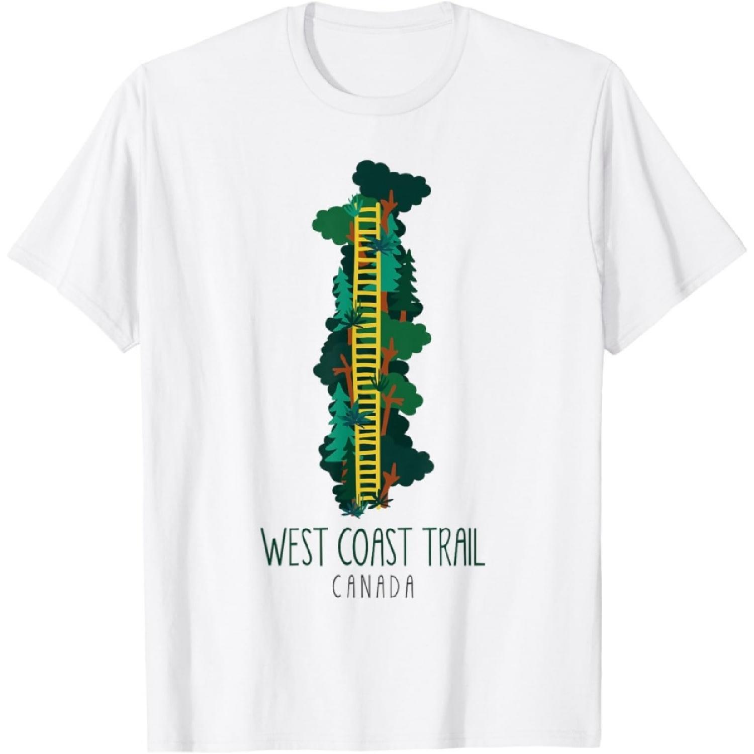 Футболка с принтом «Тропа Западного побережья» - Канада S