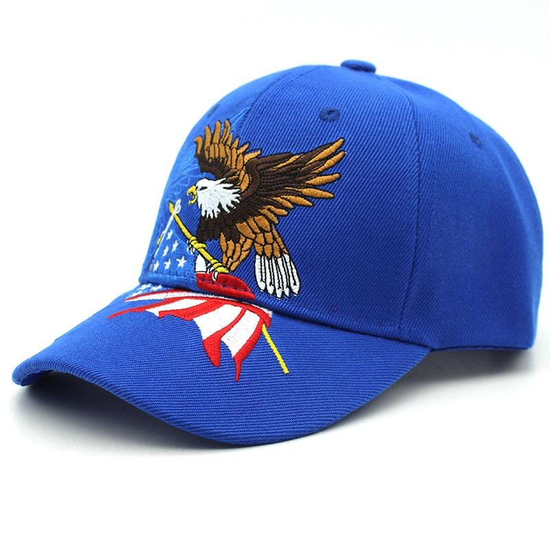 Hot Sale Unisex Baseball Cap 3D Bald Eagle USA Embroidery Cap Men And Women Outdoor Sports Hats
