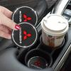 2PCS Universal Car Cup Holder Coaster Anti-Slip Water Cup Mat Interior Accessories for Mitsubishi Outlander Lancer ASX Pajero Sp