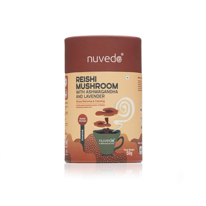 Nuvedo Herbal Drink | with Reishi Mushroom Powder, Ashwagandha & Lavender