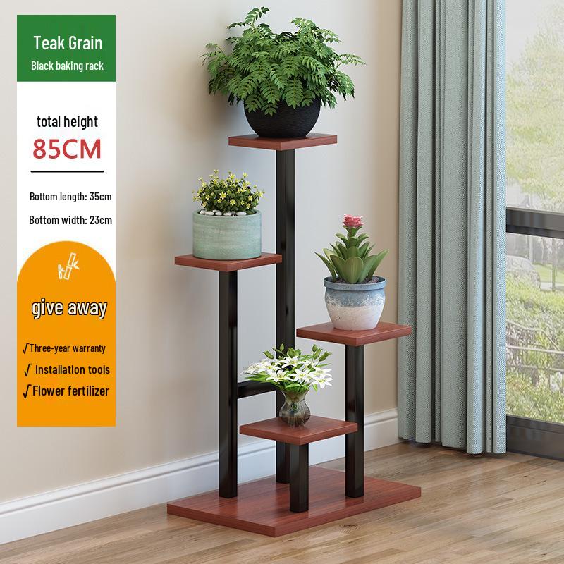 Εσωτερική Πολυεπίπεδη Σιδερένια Βάση Λουλουδιών για Σαλόνι και Μπαλκόνι