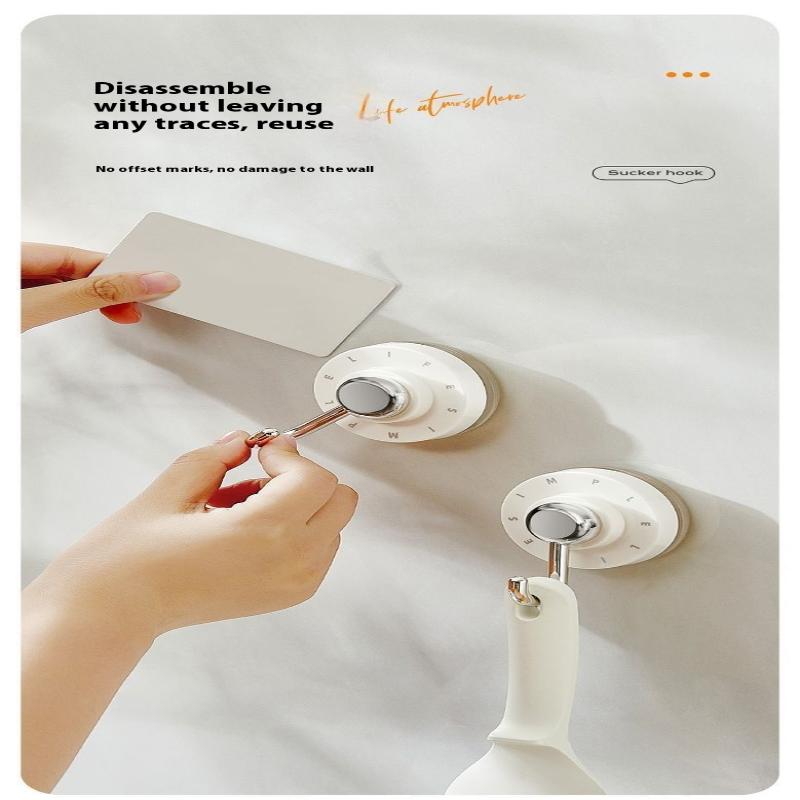 Badezimmerzubehör Wasserdichte Drehbarer Saugaufhänger Für Badezimmer Küche Stark Klebend Wandorganizer