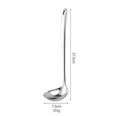 ZISIZ Thickened Stainless Steel Heart-Shaped Soup Ladle