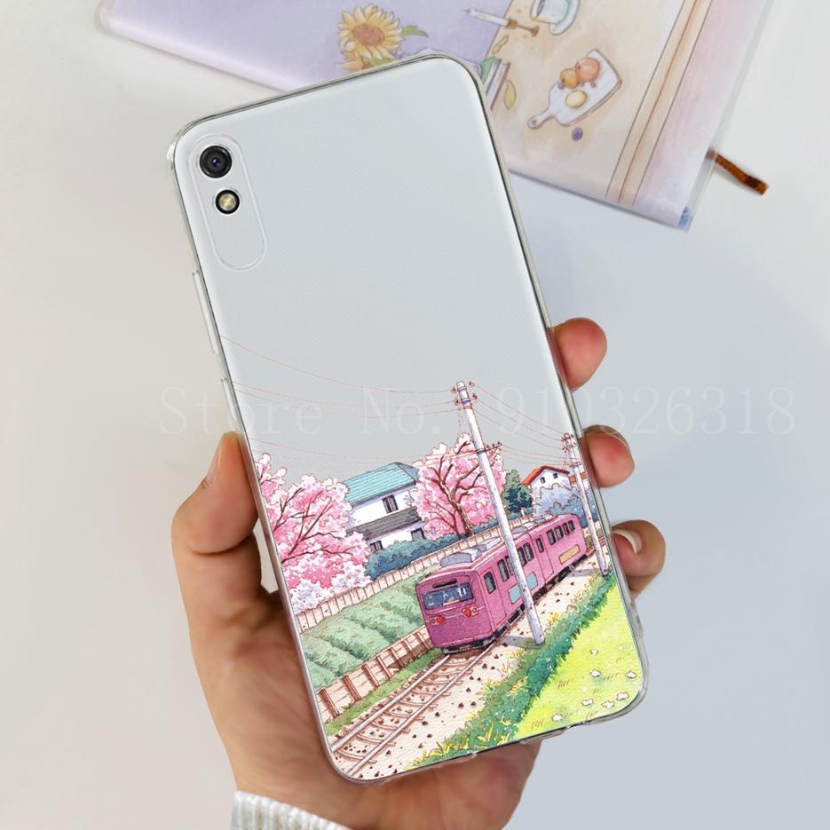 For Xiaomi Redmi 9A Case Stylish Painted Cover Soft Silicone Phone Case For Xiaomi Redmi 9AT 9A Redmi9A Back Cover 6.53'' Bumper