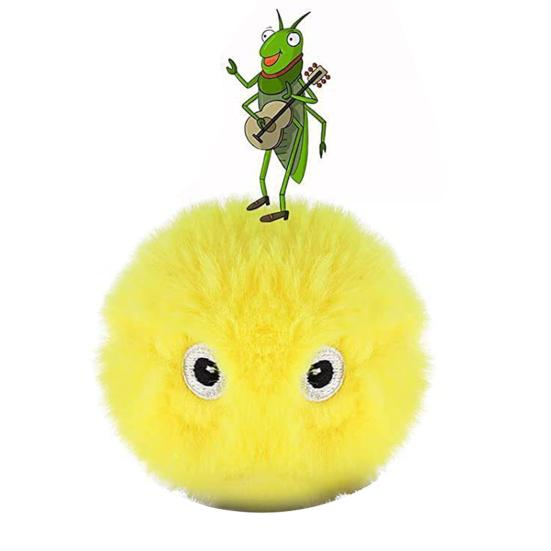 Chirping Cat Ball Toy Interactive Catnip Ball Toy with Birds Frog Crickets Sound Touch Activated Kitten Exercise Toy for Indoor Cats
