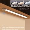 1Pc Wireless Rechargeable Led Motion Sensor Cabinet Light - Ideal For Closet, Kitchen, Wardrobe, Stairs - Battery Operated Night