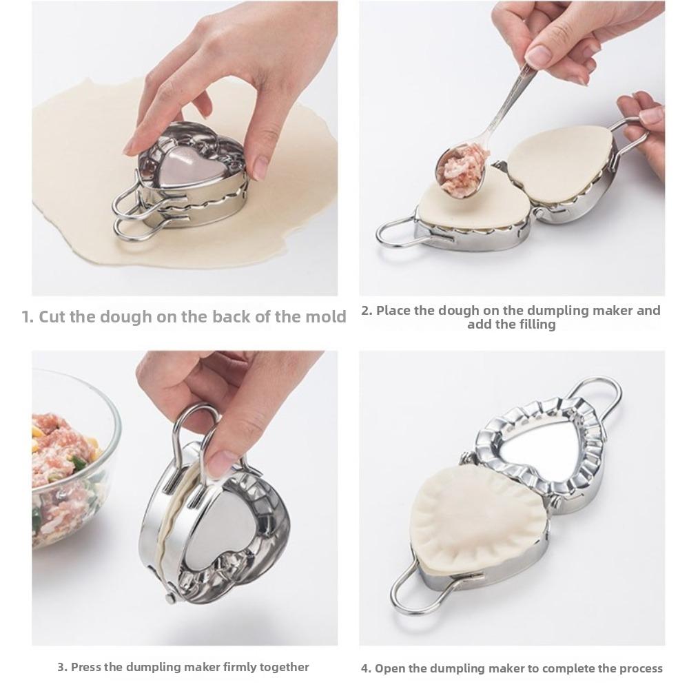 Stainless Steel Dumpling Press Mold Crimped Edge Dumpling Making Tools Homemade Cooking
