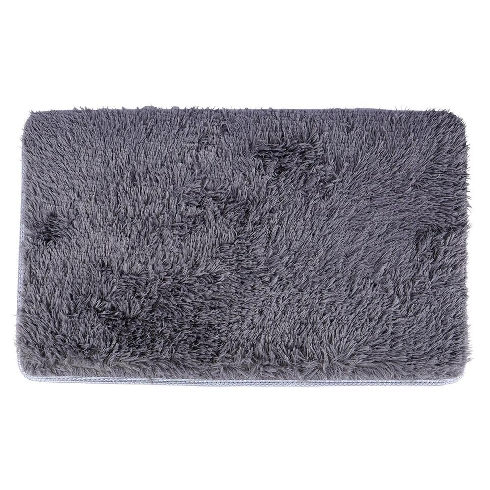 Bathroom Set: Soft, Shaggy Rug, Toilet Seat Cover