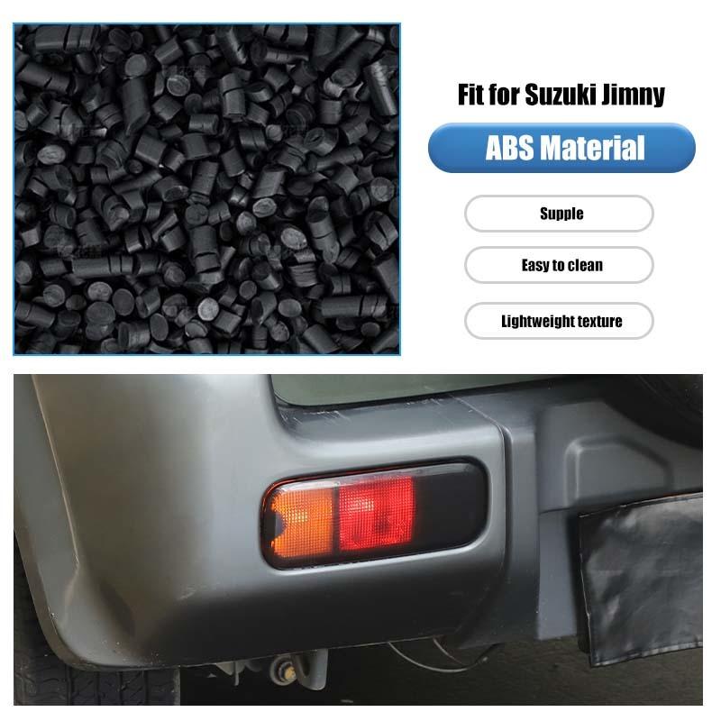 Car Rear Fog Lampshade Cover Lamp Protective Decoration Taillight Cover For Suzuki Jimny 2007-2017 Smocked Black Car Exterior Accessories