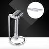 4 Types Fashionable Alloy Shaving Tool Stand Rack Frame Razor Brushes Holder