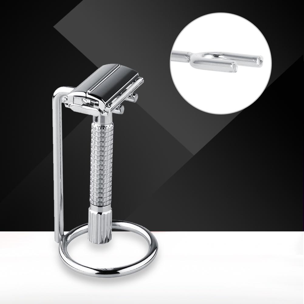 4 Types Fashionable Alloy Shaving Tool Stand Rack Frame Razor Brushes Holder