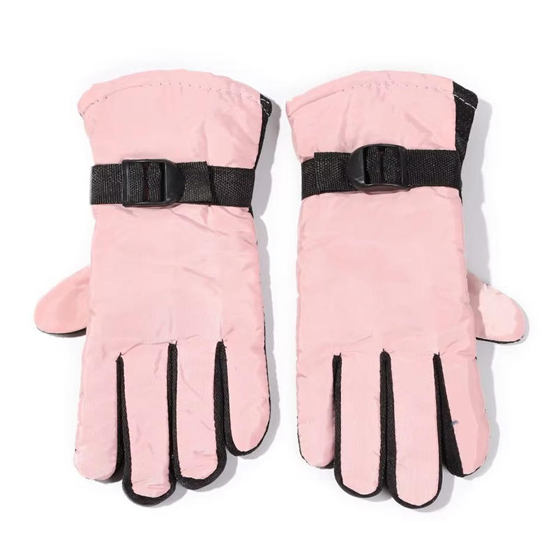 

Children s Gloves Winter Warm And Thick Ski Gloves Solid Color Cold Proof And Warm Cycling Gloves With Fleece M