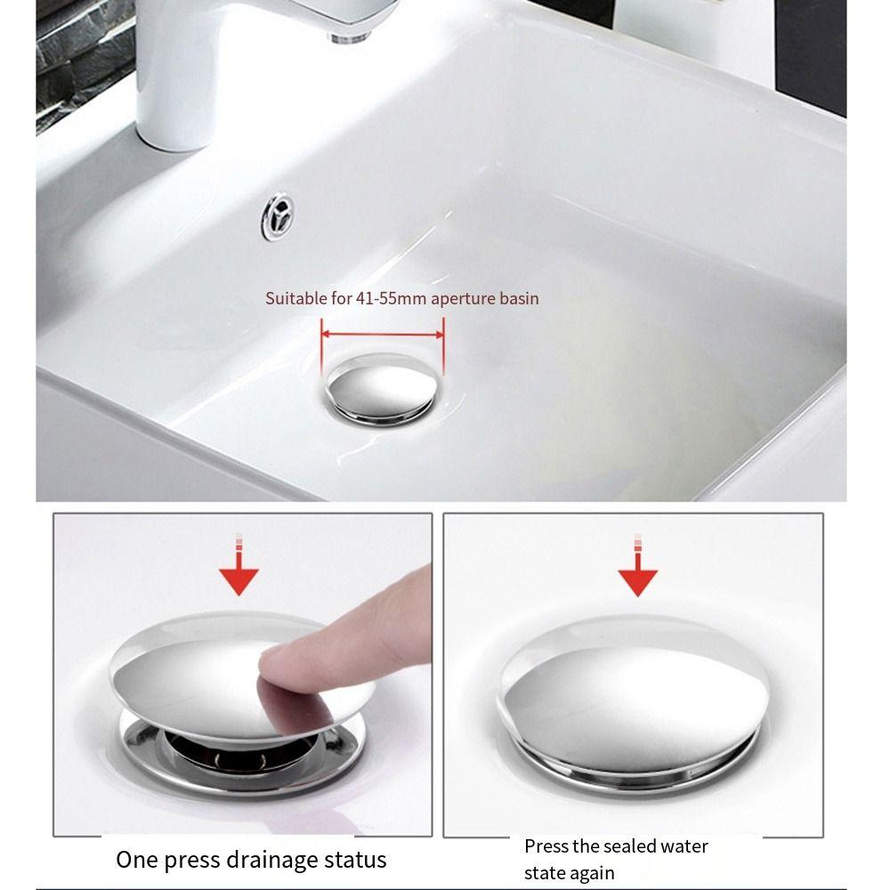 Pop-up Drain Stopper Round P-Trap Waste Pipe Kit Siphon Drainer Plumbing Tube Bathroom