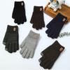 Thick Knitted Gloves Soft Men Mittens Cute Winter Gloves  Girls