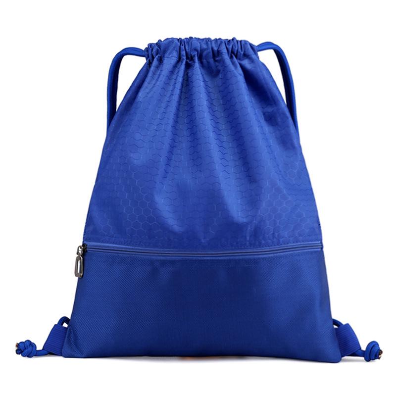 Foldable Drawstring Backpack Fitness Gym Bag Outdoor Travel Camping Hiking Knapsack Nylon Multi-Pockets Sport Rucksack