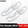 Side Door Handle Bowl Cover Trim For Honda CRV CR-V 2015 2016 Chrome Car Door Handles Ert Cup Frame Overlay Accessories