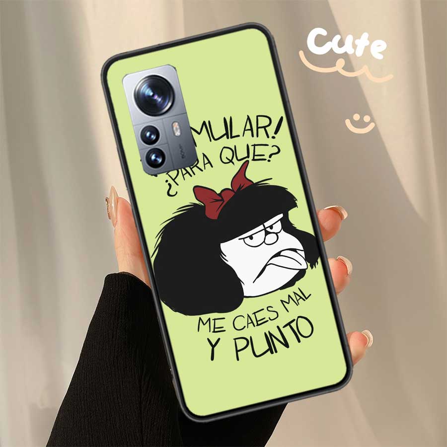Mafalda Cartoon Phone Case For Xiaomi 14 F7 Ultra Mi 15 Poco M6 M5S F6 F5 F3 X7 X6 X5 X3 11T 10T Pro 11 Lite Cover Coque TPU Sof