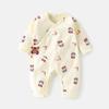 Baby Romper With Pure Cotton Long Sleeve Design For Newborns And Toddlers