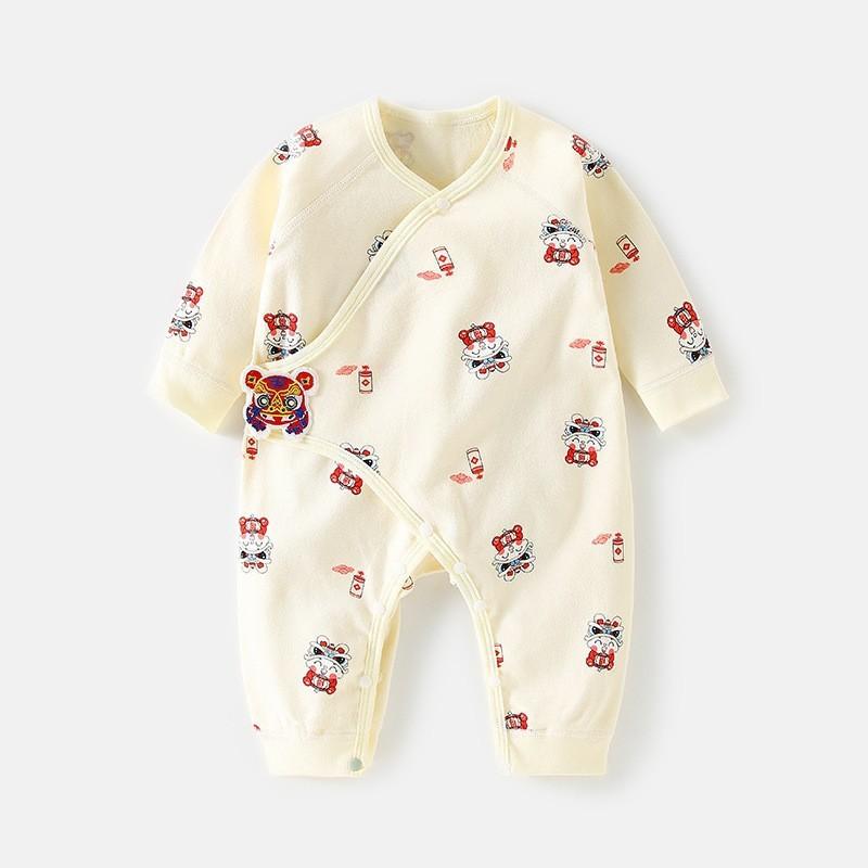 Baby Romper With Pure Cotton Long Sleeve Design For Newborns And Toddlers