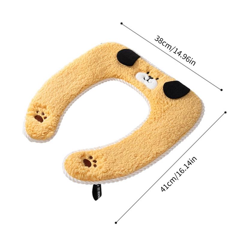 Toilet Cover Mat with Handle Bathroom Toilet Pad Cushion Stay Warm in Winter Stylish and Practical