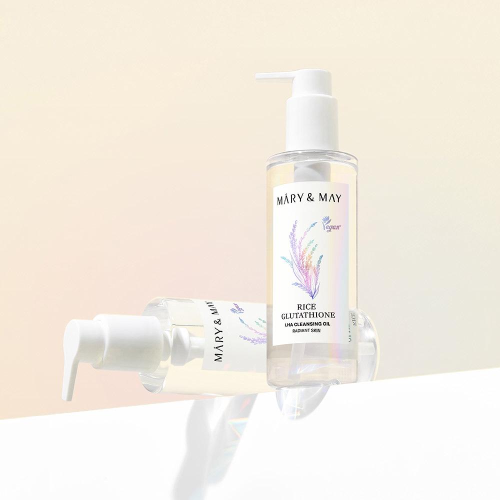 Mary&May Rice Glutathione LHA Cleansing Oil 200ml - Deep Purify Clean, Korean