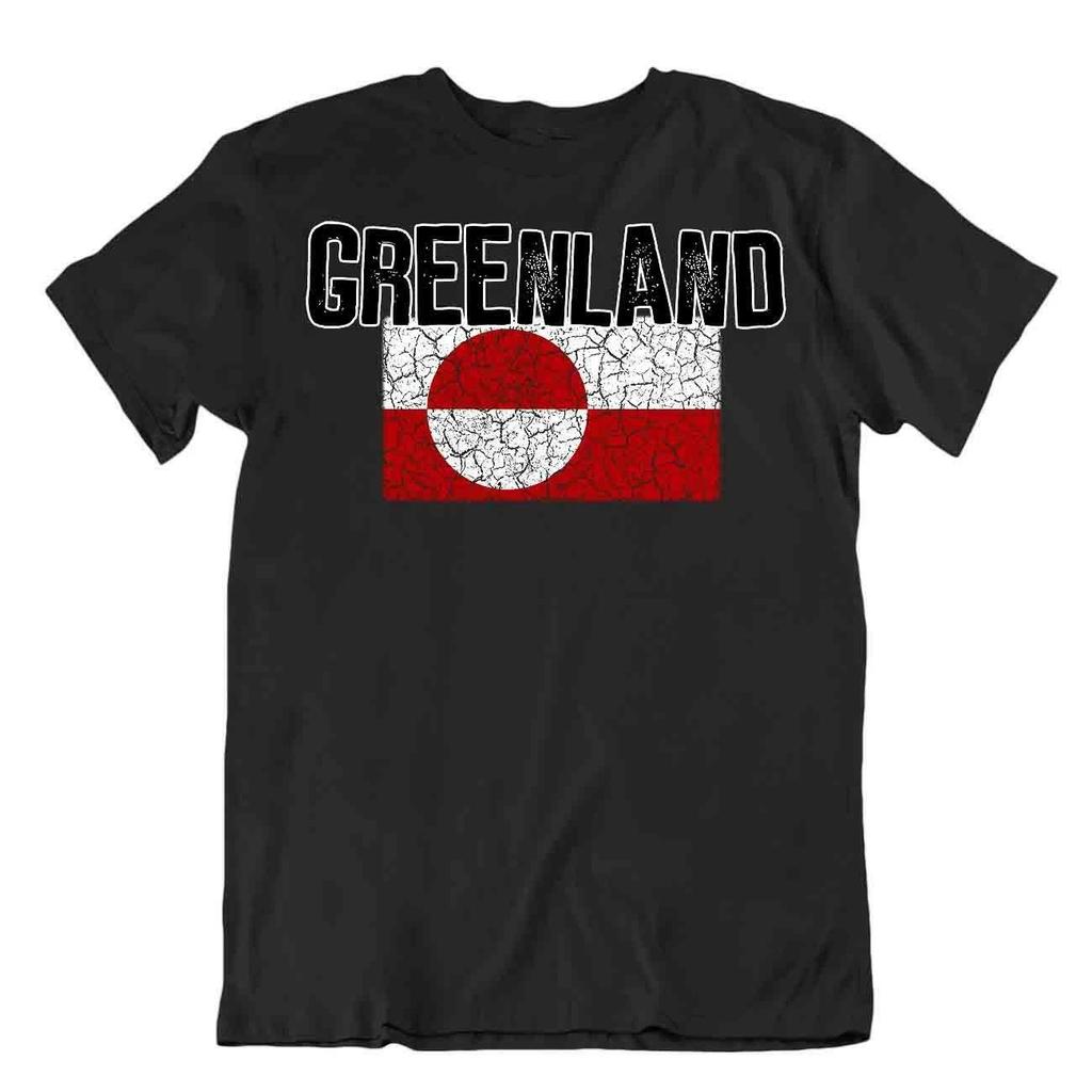 Flag T-Shirt Greenland Fashion Country Souvenir Gift Tee Pride logo